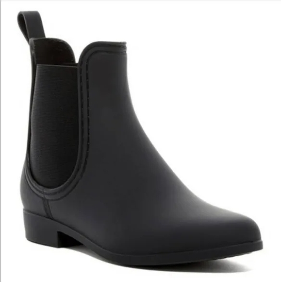 Jeffrey Campbell Black Ankle Waterproof Boots 10 - Picture 1 of 3
